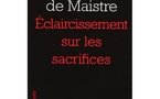 Éclaircissement sur les sacrifices