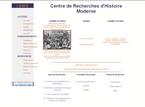 Centre de Recherches d'Histoire Moderne Centre de Recherches d'Histoire Moderne