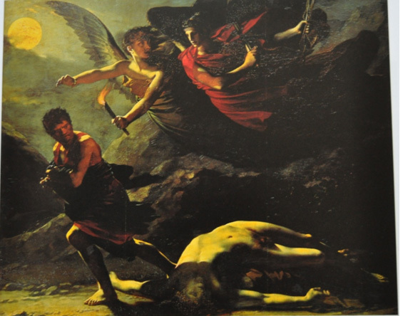 Pierre-Paul Prud'hon, <em>La Justice et la Vengeance divine poursuivant le Crime</em>, 1808, Paris, Musée du Louvre, huile sur toile, 2,44x2,92m (Repr. : Rolf Toman (dir.), 2000