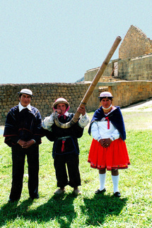 Photographies des Indiens Cañaris peuplant la zone archéologique d’Ingapirca (Equateur), vers les années 2000