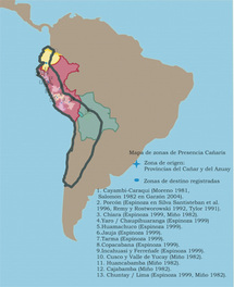 Les chemins de l'ethnicité : Etude comparative des identités des descendants des <em>mitmagkuna</em> Cañaris dans la région andine