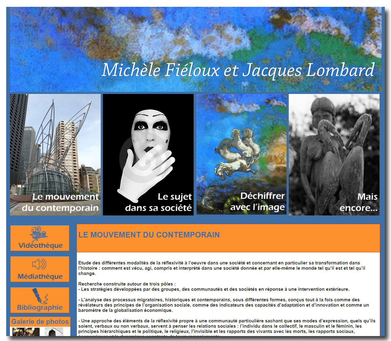 Le Blog de Michèle Fiéloux et Jacques Lombard est sur Anthropoweb