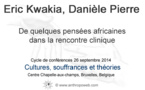 De quelques pensées africaines dans la rencontre clinique De quelques pensées africaines dans la rencontre clinique
